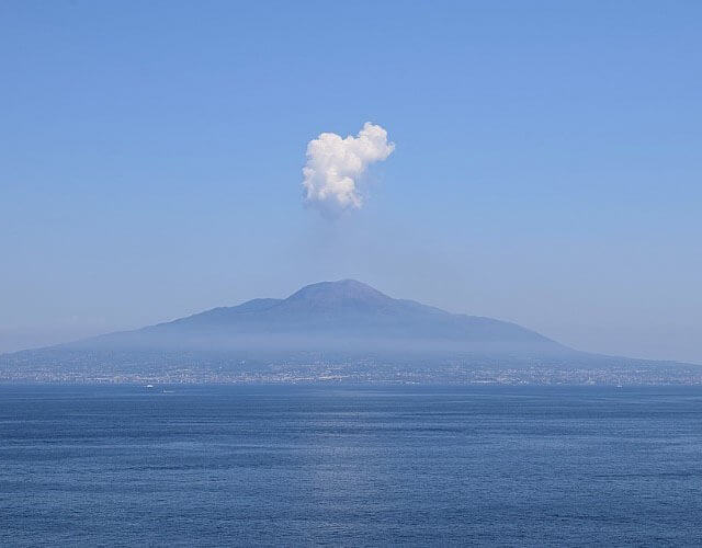 erupción del Vesubio