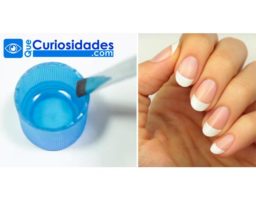 ¡Manicura francesa en minutos con este truco!