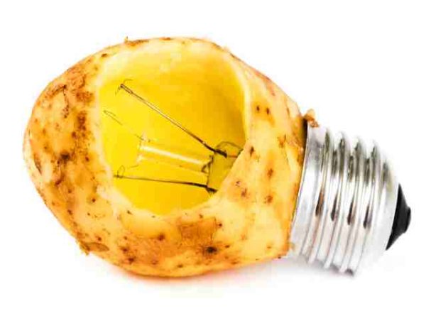 Se puede sacar electricidad de las patatas Experimento